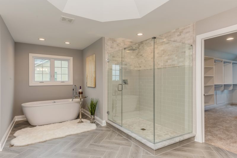 Walk-In Shower with Tile Details